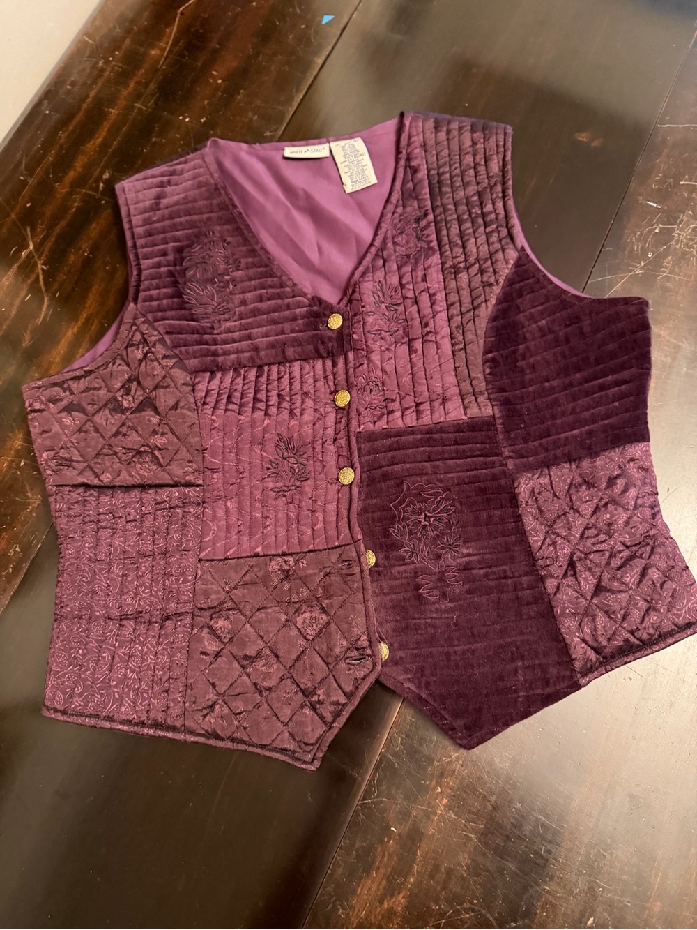 Vintage Patchwork Velvet Vest